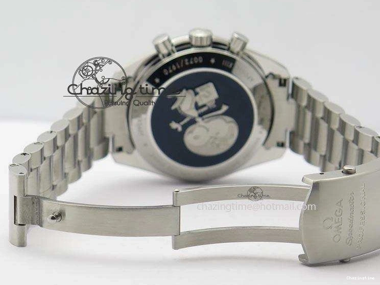 0516 Efficient Speedmaster JHF SS Snoopy Award 45th Anniversary White dial On SS Bracelet 8239